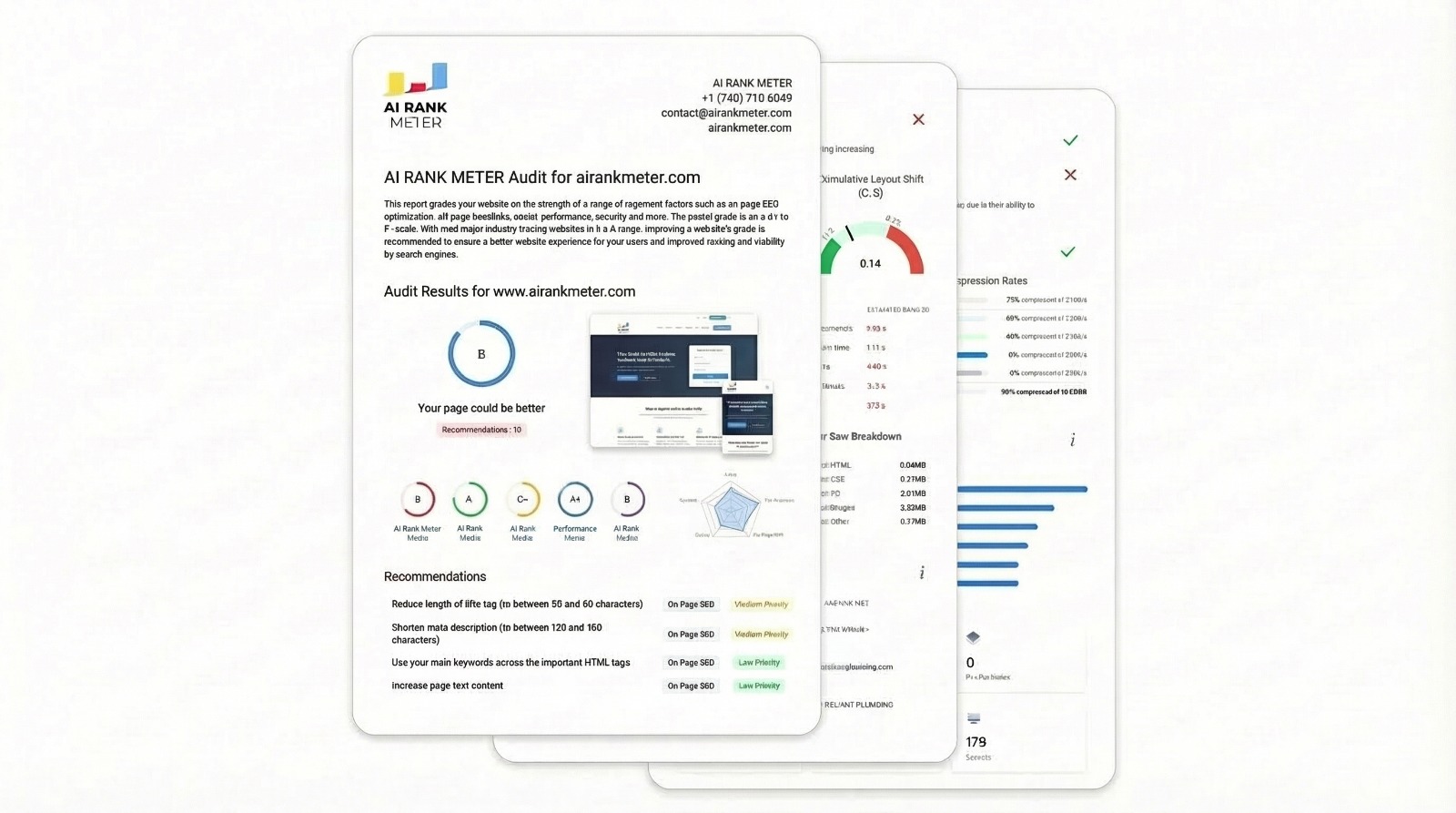 AI RANK METER – White Label SEO Audit PDF Report